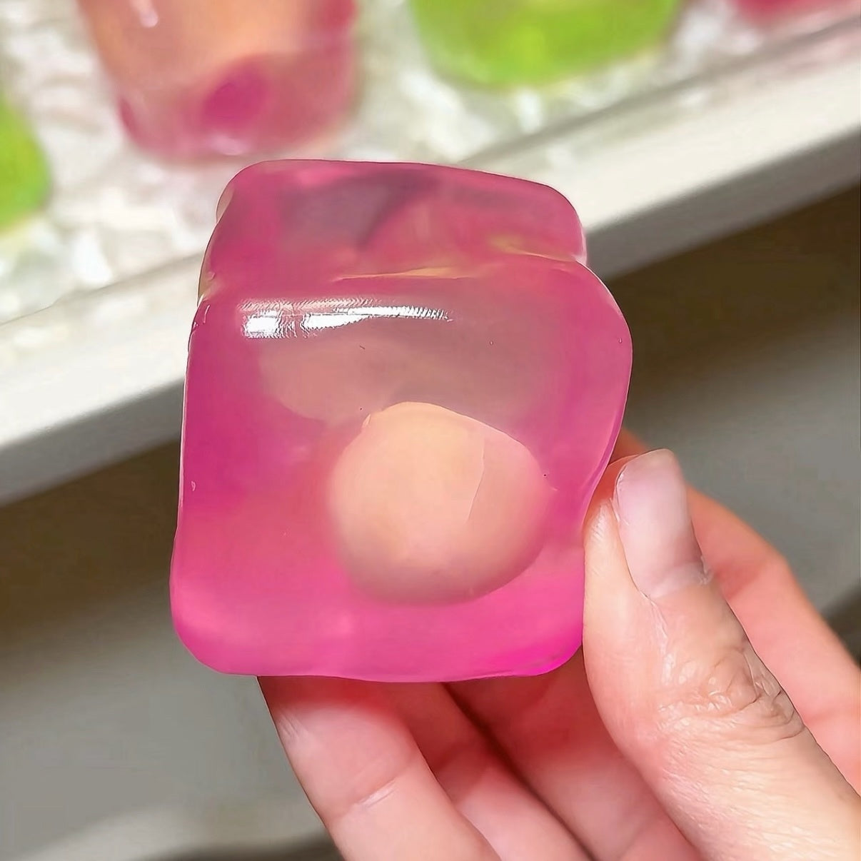 2 Colors Square Crispy Stress Ball