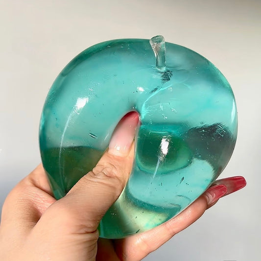 Big Cystal Mint Translucent Apple Stress Ball