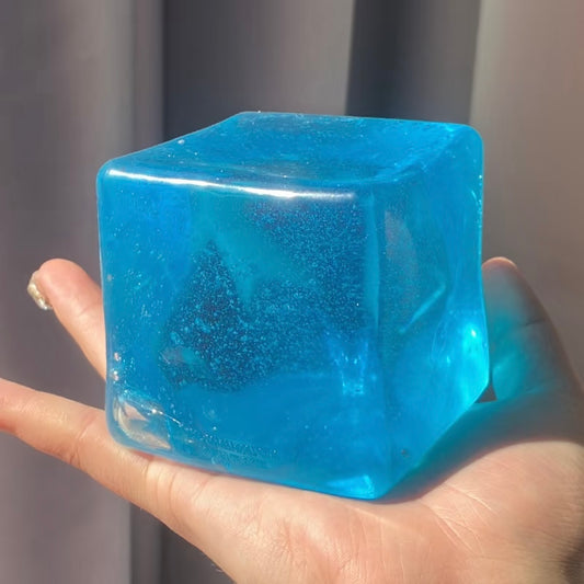 570G Super Big Ice Cube Stress Ball (4 Colors)
