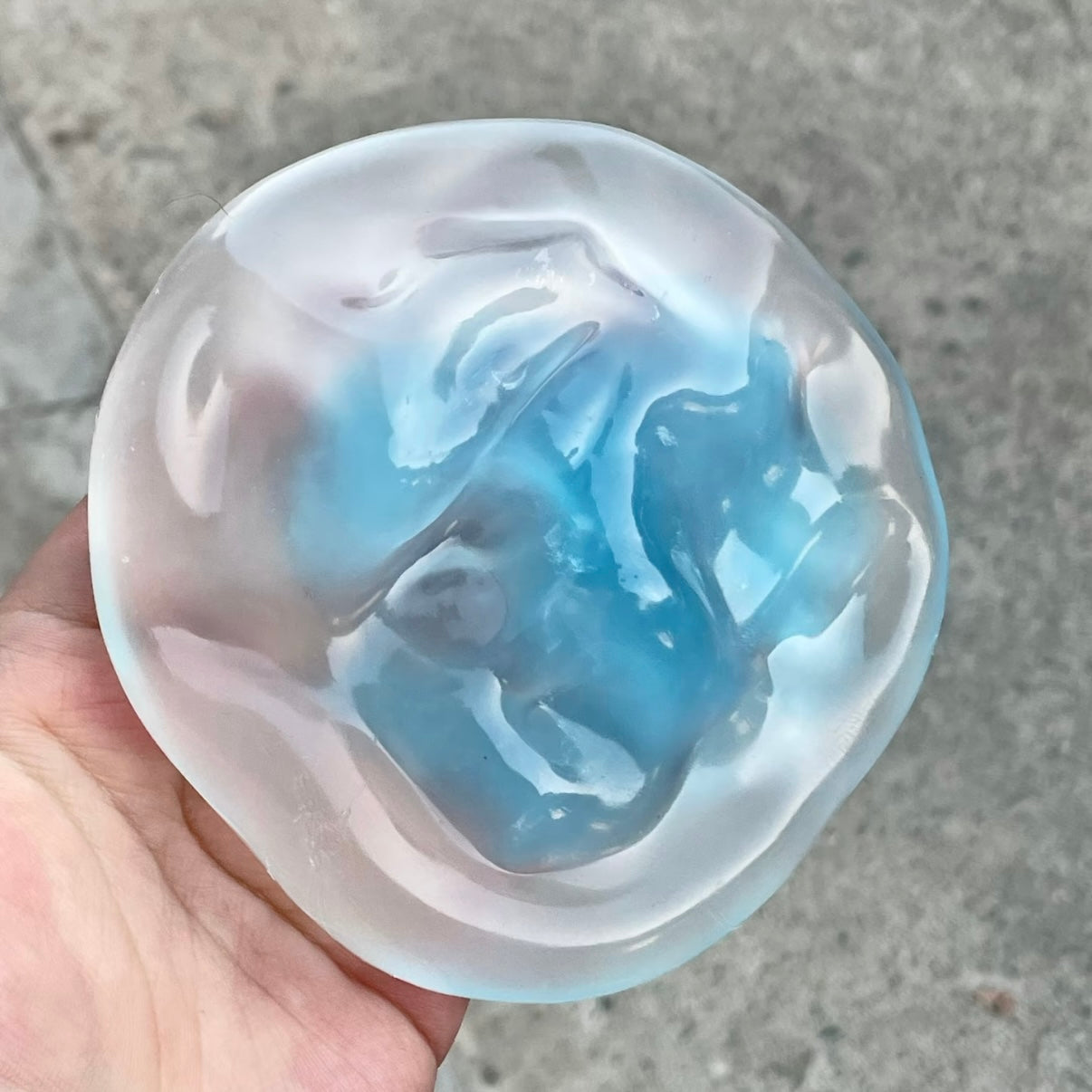 Gradient Blue Coconut Oil Stress Ball (Ship Within 30 Days)