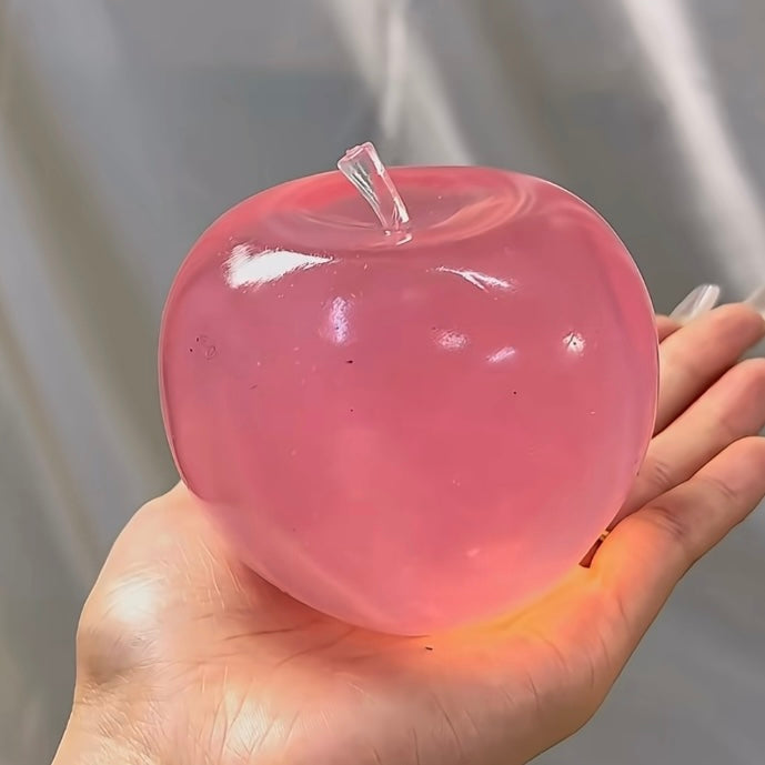 Big Cystal Pink Translucent Apple Stress Ball