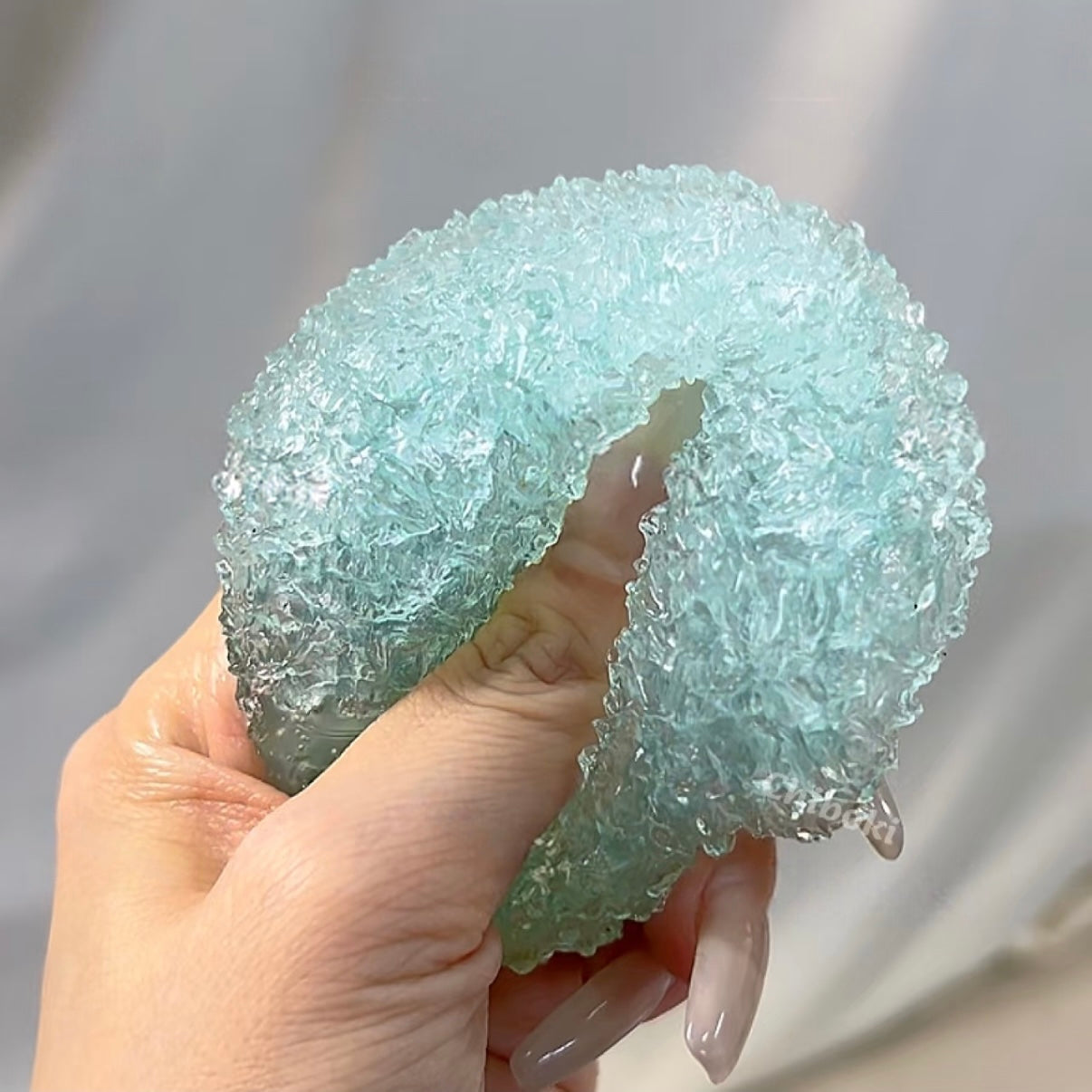 Blue Crystal Slushy Ball Stress Ball