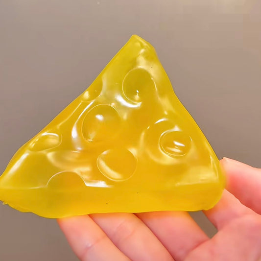 Transparent Triangle Cheese Stress Ball