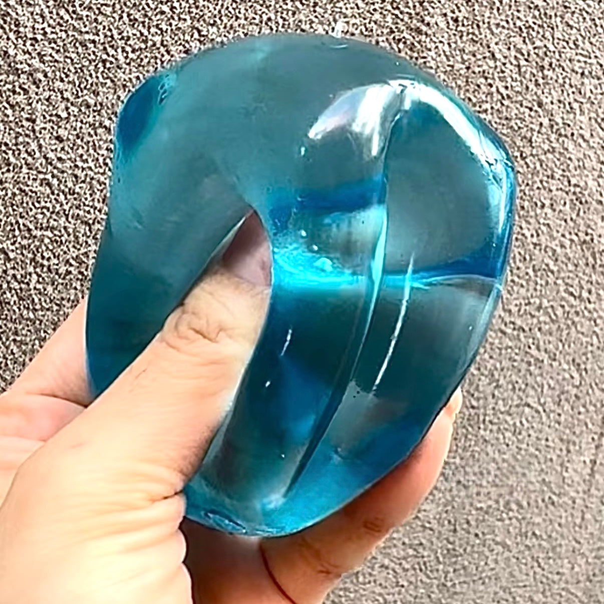 Ultra Ice Clear Cube Stress Ball (2 Textures/3 Colors)