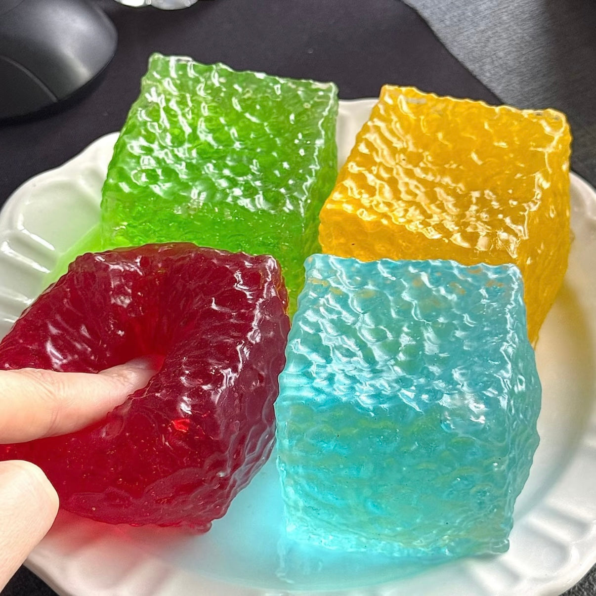 Honeycomb Ice Cube Stress Ball