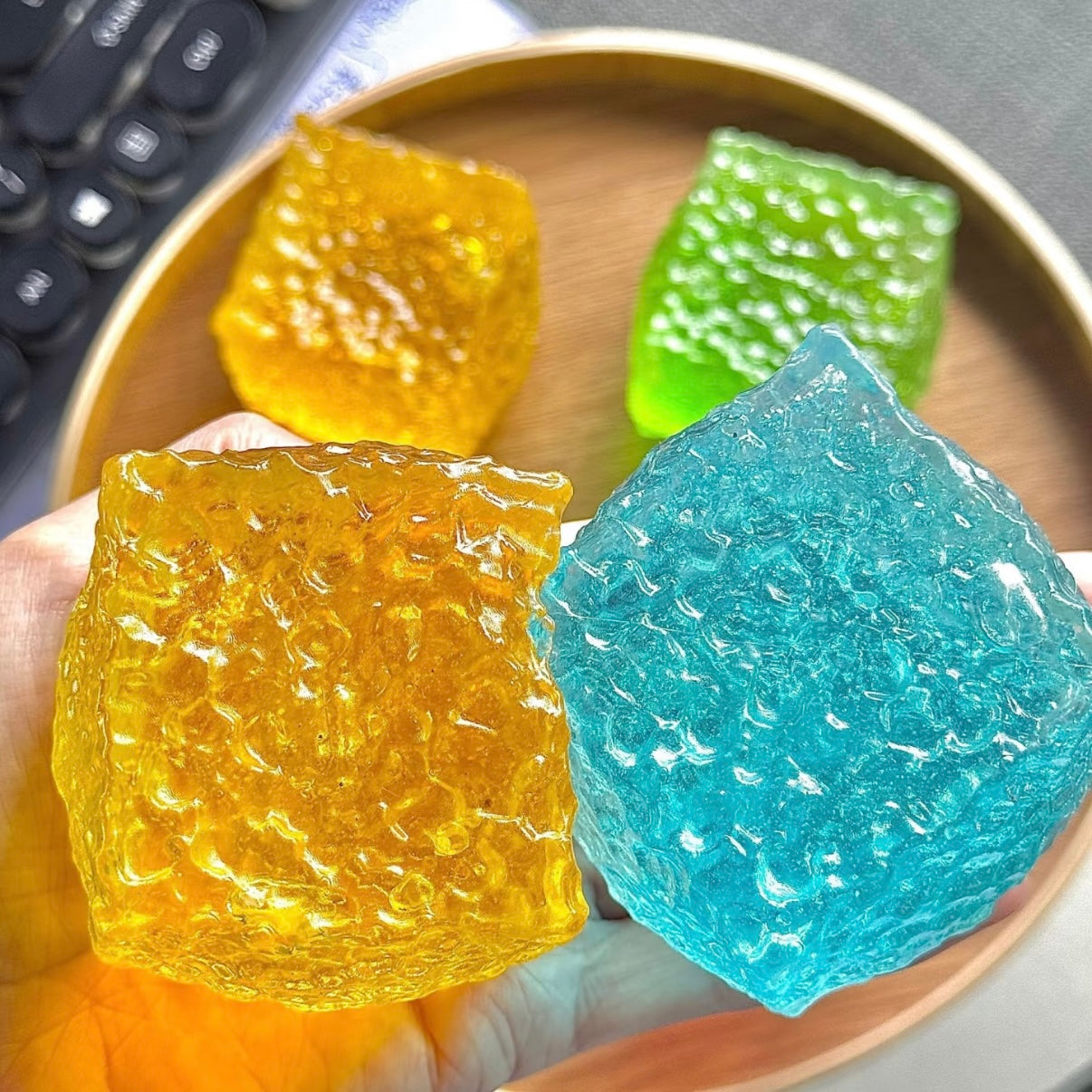 Honeycomb Ice Cube Stress Ball