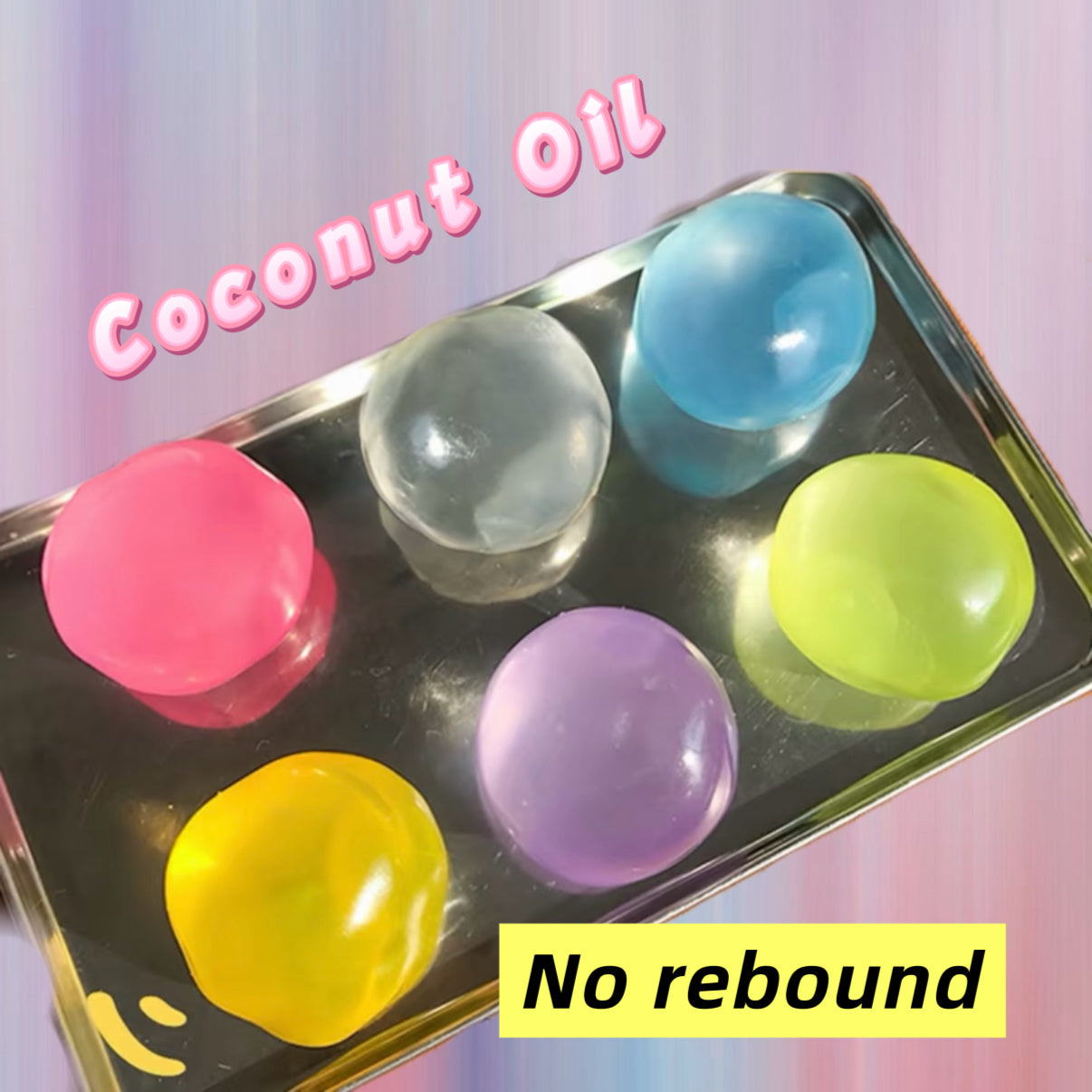 6 Colors Coconut Oil Stress Ball