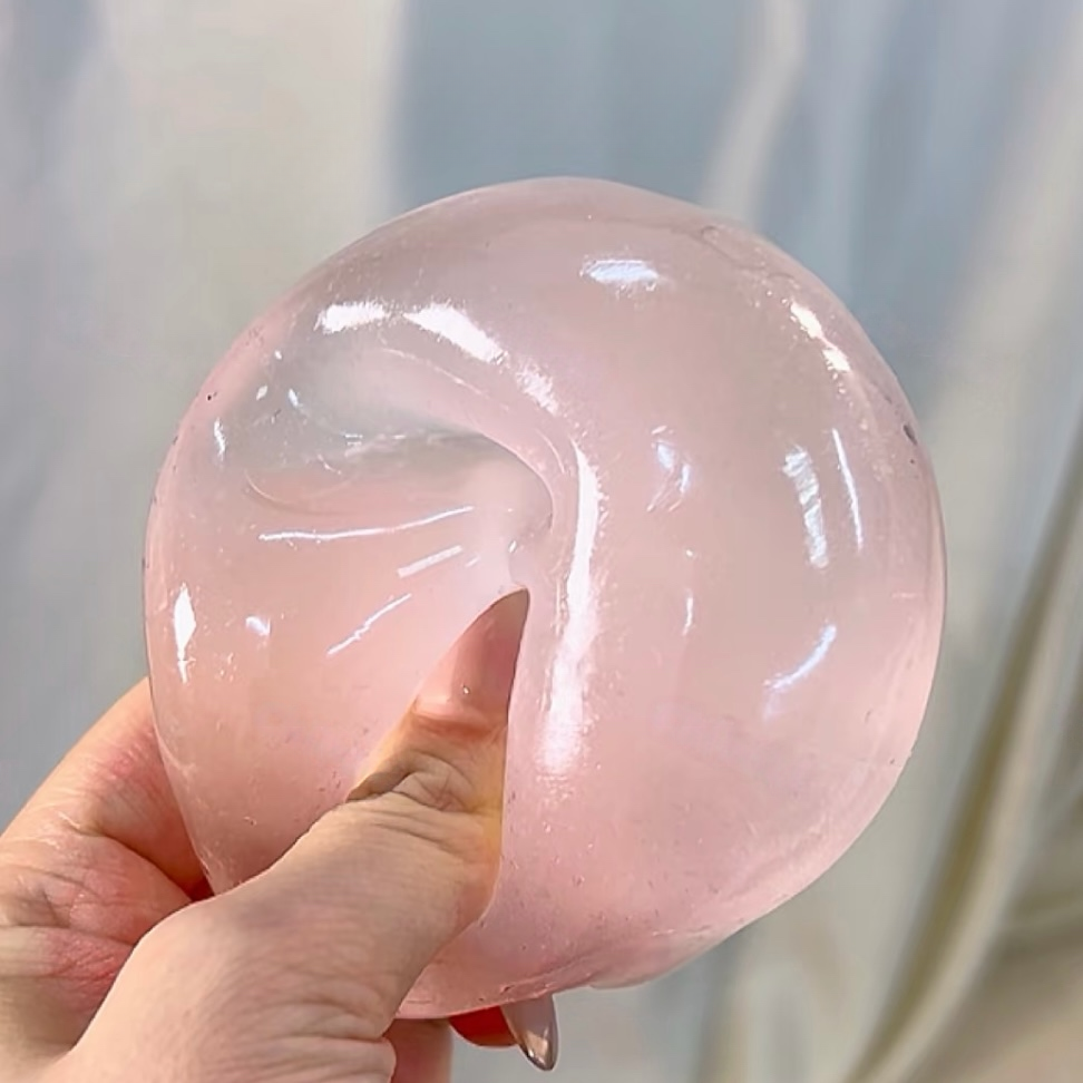 Baby Blue / Baby Pink Coconut Oil  Stress Ball