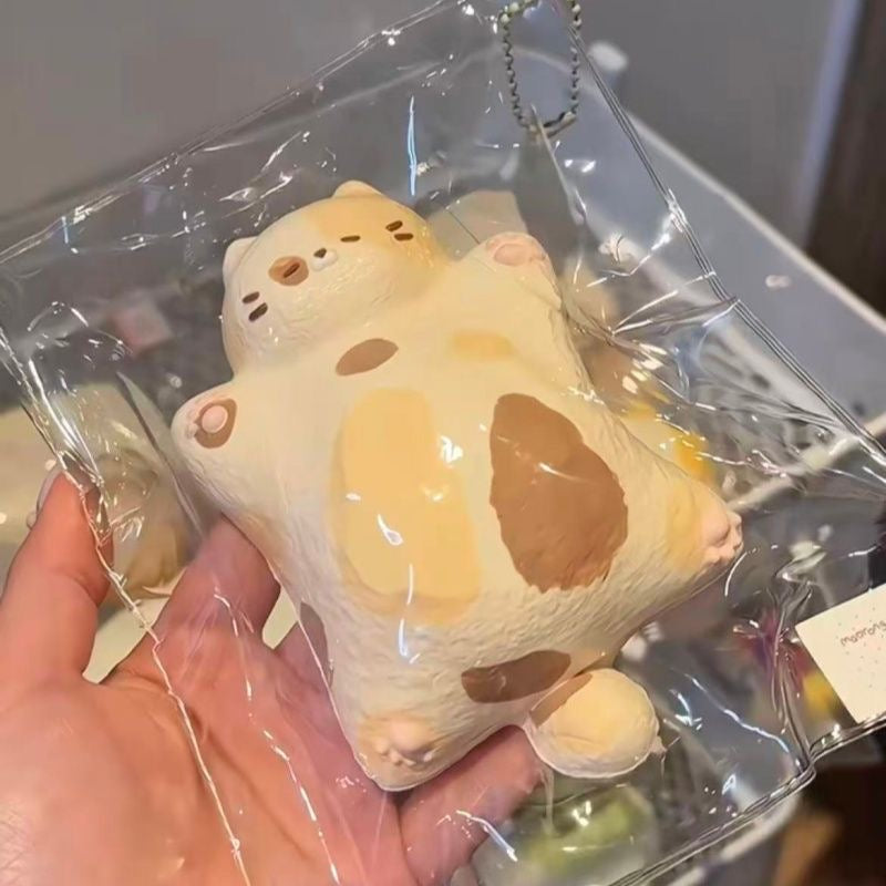 Flying Calico Cat Bag Squishy