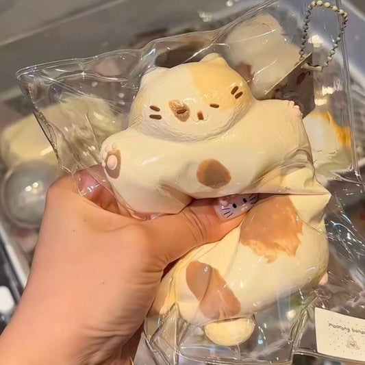 Flying Calico Cat Bag Squishy