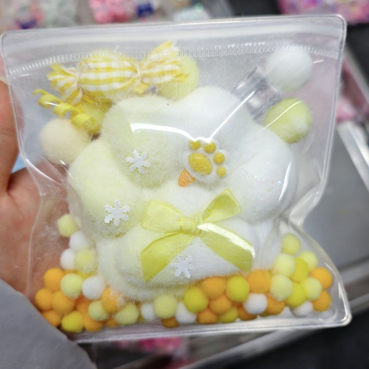6 Colors Plush Cat Paw Bag Squishy