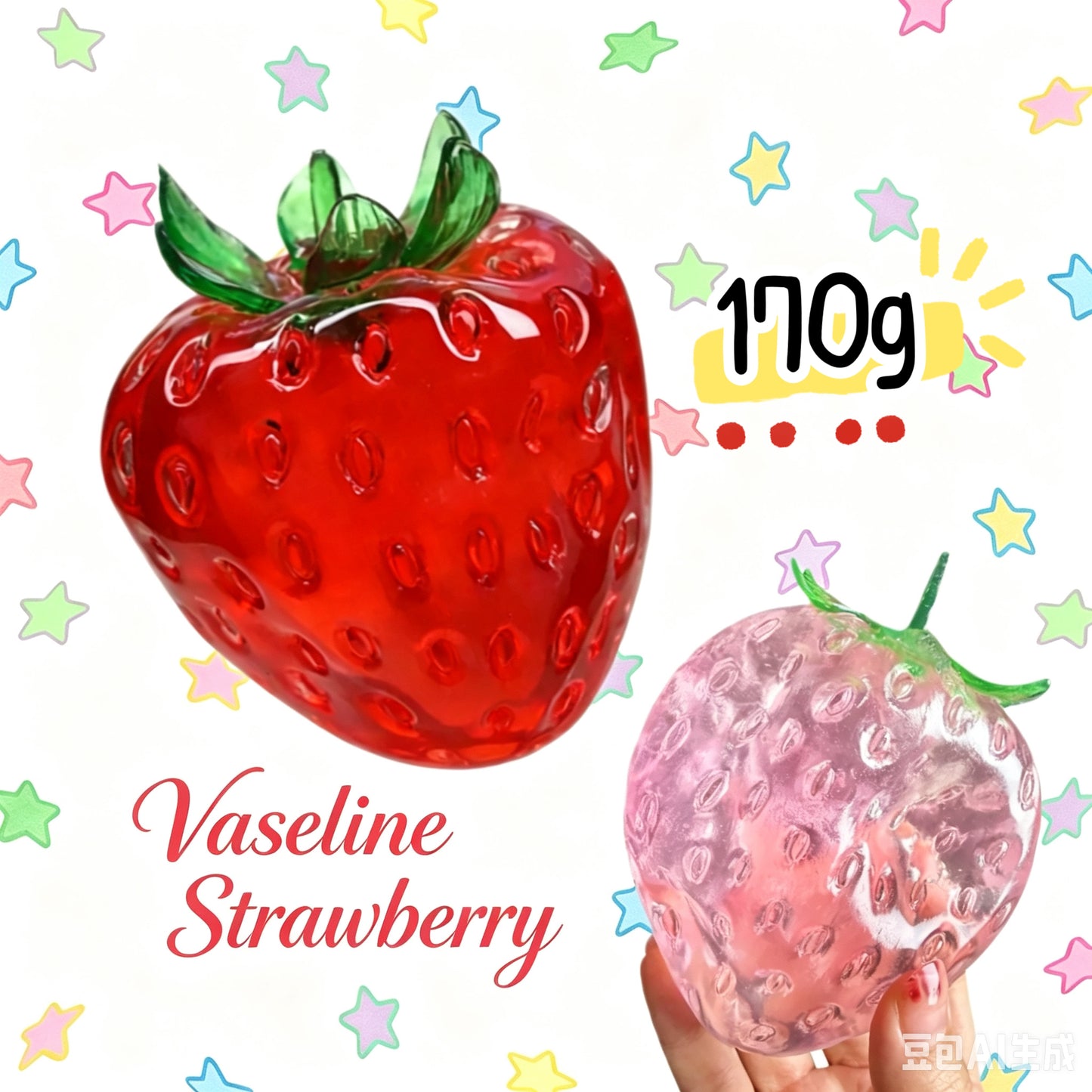 170G Vaseline Strawberry Squishy