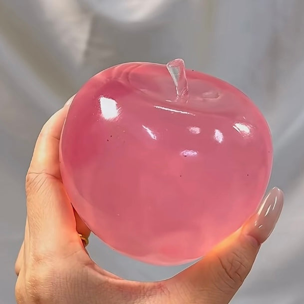 Big Cystal Pink Translucent Apple Stress Ball