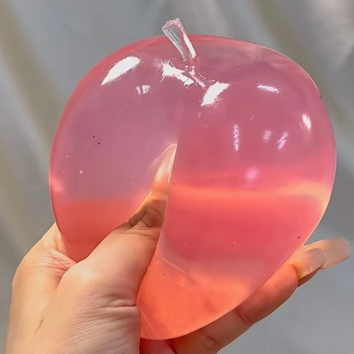 Big Cystal Pink Translucent Apple Stress Ball