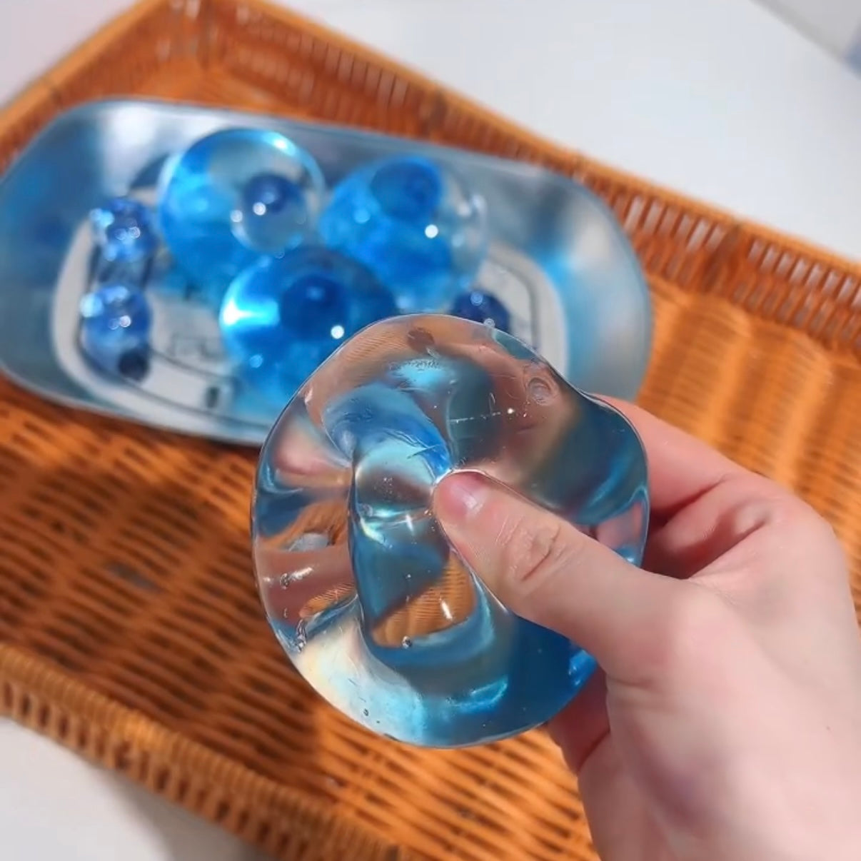 Crystal Blueberry Gel Stress Ball