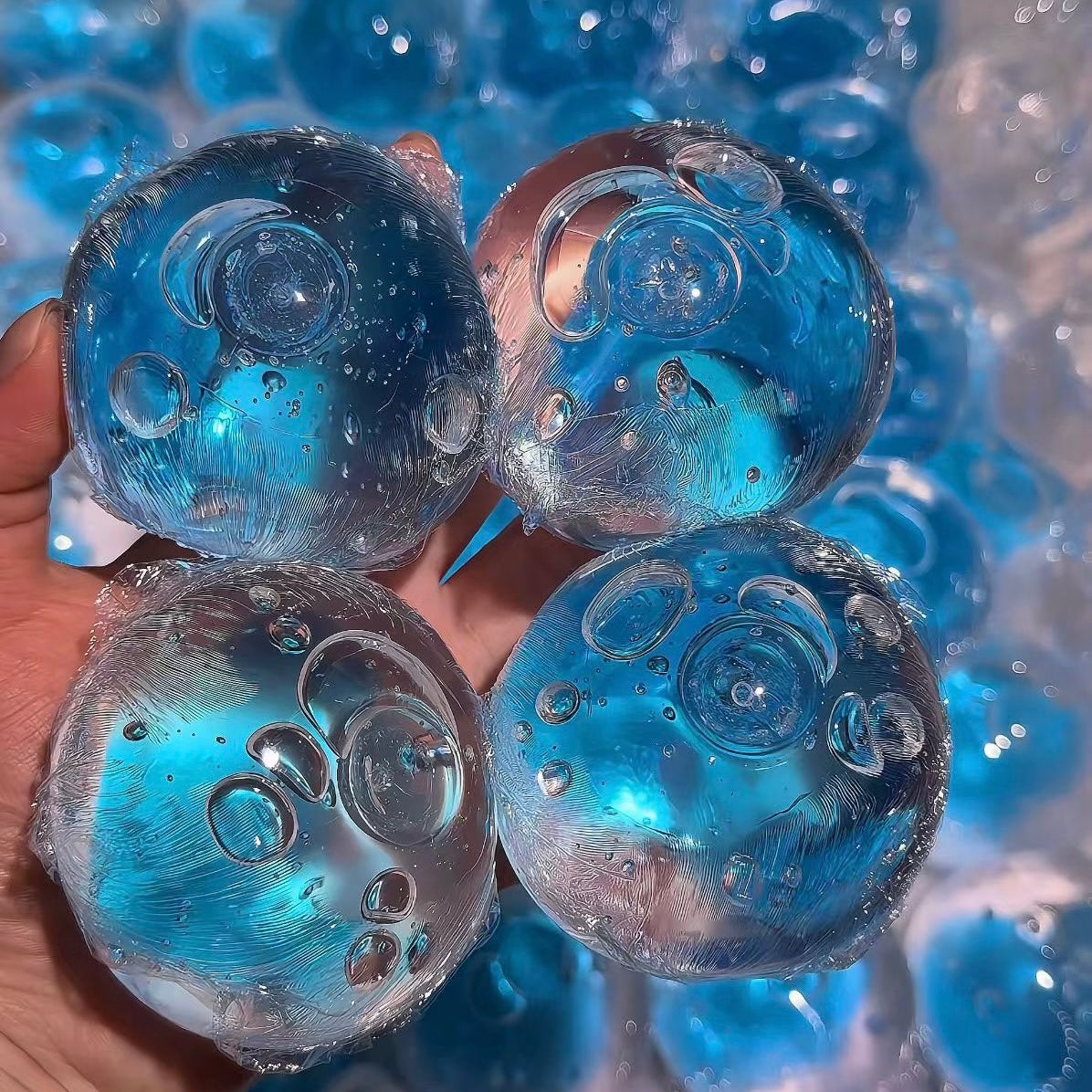 Crystal Blueberry Gel Stress Ball