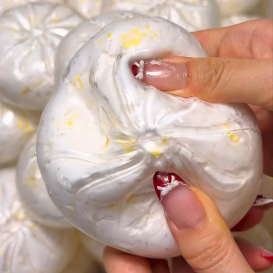 White Baozi Stress Ball (Block Filling)