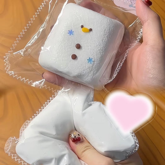 Snowman Marshmallow Bag Squishy