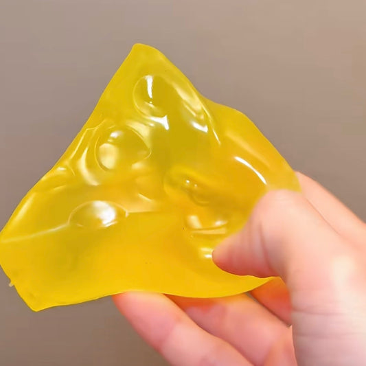 Transparent Triangle Cheese Stress Ball