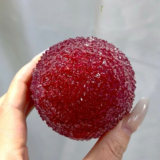Red Cherry Crystal Slushy Ball Stress Ball