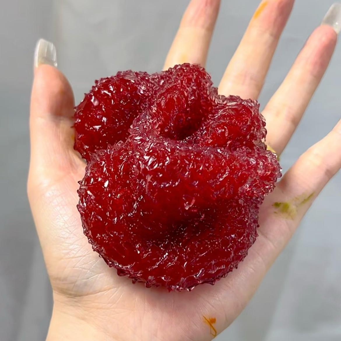 Red Cherry Crystal Slushy Ball Stress Ball